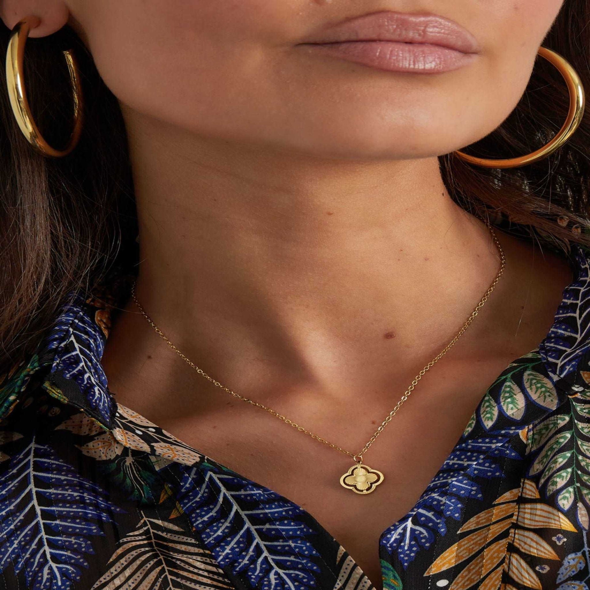 Halskette Double Clover | Halskette mit Kleeblatt vergoldet oder silber - MyMommyTools