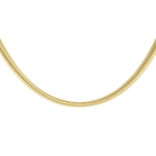 Halskette Snake - flache, goldene Halskette - MyMommyTools