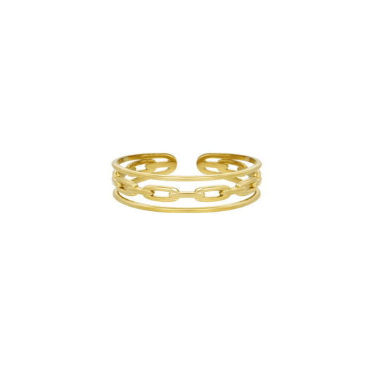 Ring Chains | 3 Reihen Ring vergoldet - MyMommyTools