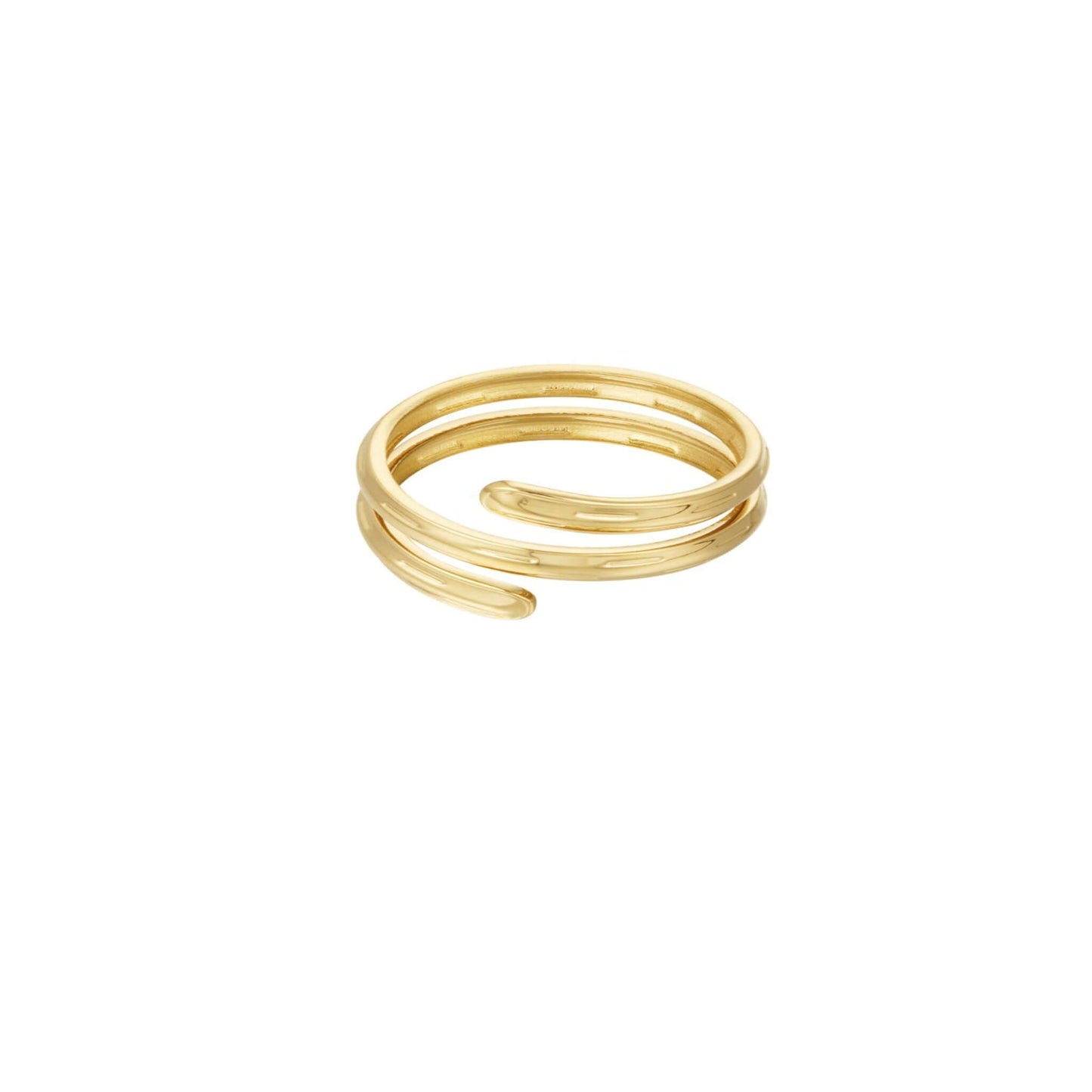 Ring Helix | Damenring, vergoldet in Spiralform - MyMommyTools