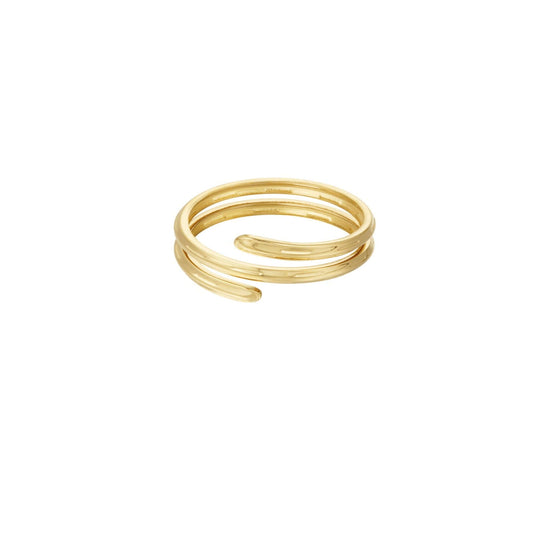 Ring Helix | Damenring, vergoldet in Spiralform - MyMommyTools