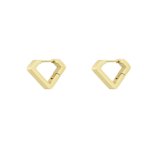 Ohrringe Diamond Shaped | Diamantförmige Ohrringe vergoldet - MyMommyTools