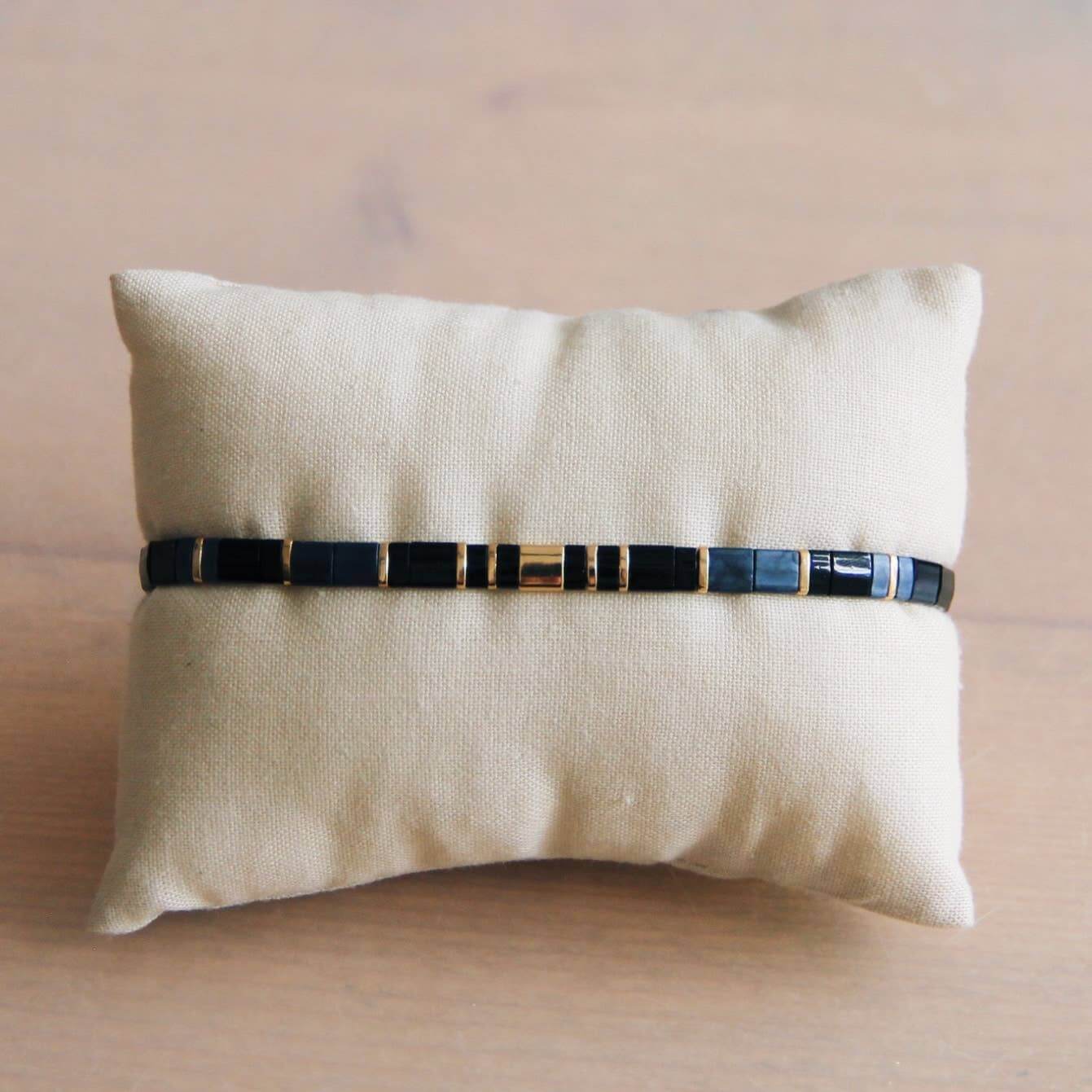 Tilabead Armband Beads | Armband schwarz/vergoldet - MyMommyTools